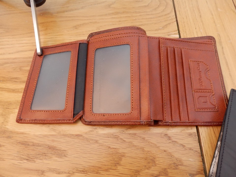 two leather mens wallets eBay