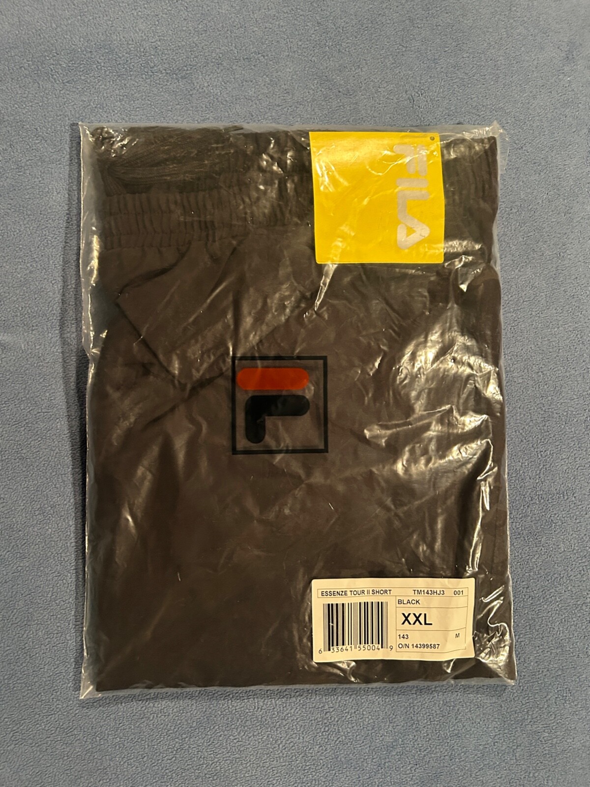 Pantaloncini da tennis Fila bianchi non aperti con etichette taglia XXL