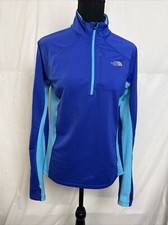 The North Face Blue 1/2 Zip Pullover Athletic Jacket Size M