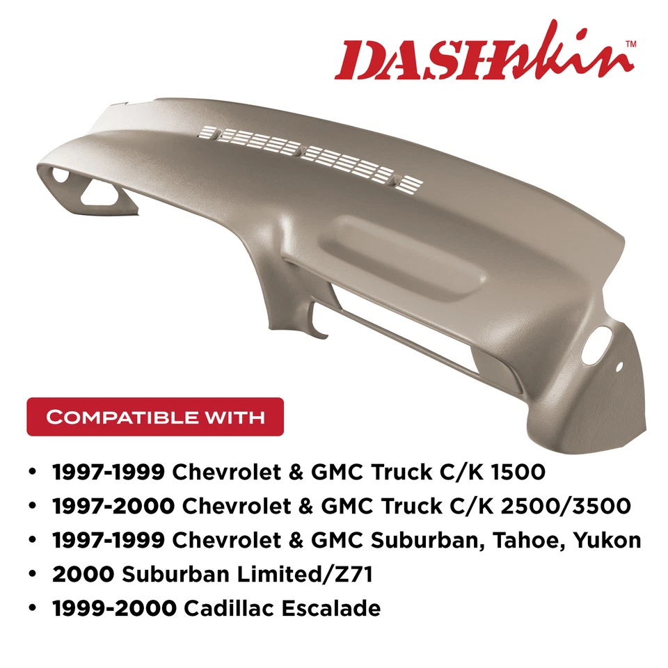 DashSkin Dash Cover for 97-99 GM SUVs & 97-98 Truck in Medium Neutral Tan - Image 4 of 4