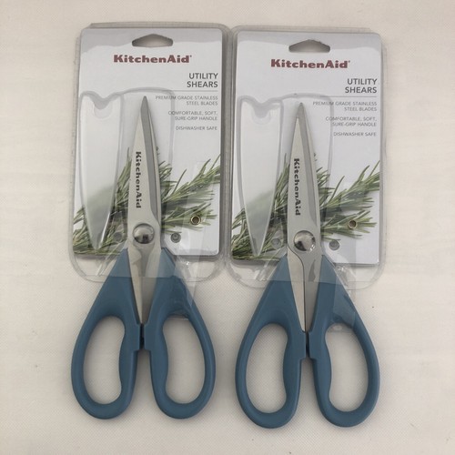 New KitchenAid Set of 2 Blue Velvet HBLA Set of 2 Kitchen Shears Scissors - Picture 2 of 3