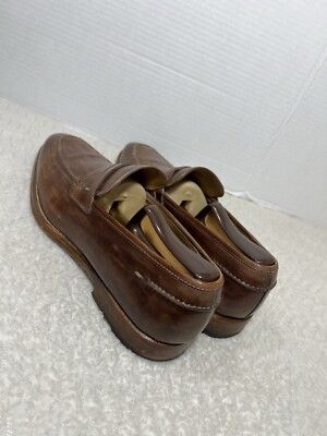 Magnanni Diezma Mens Sz 8 US 9 M Loafers Dress Shoes Slip On Brown Weathered Magnanni Diezma Mens Sz 8 US 9 M Loafers Dress Shoes Slip On  main image 3