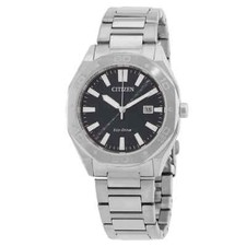 BM7331 64E CITIZEN MEN S ECO DRIVE SILVER Tone Stainless Set 