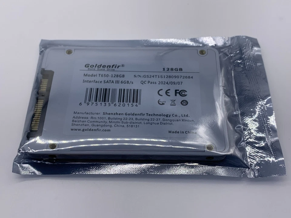 Goldenfir Solid State Drive Model T650-128GB Interface SATA III 6GB/S - Image 2 of 2