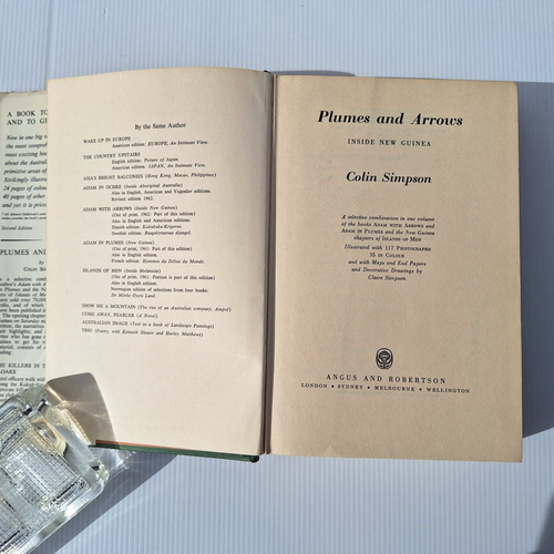 Plumes and Arrows Inside New Guinea by Colin Simpson Cultural History HC - Picture 3 of 12