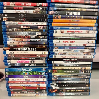 *New* *Pre-Owned* Blu-ray Movies, Disney, Marvel, Animated, Action Flat Ship Fee