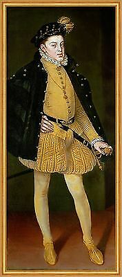 Infant Don Carlos of Spain Alonso Sanchez Coello Spanien Adel B A2 00435 Gerahmt