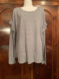 time and tru ruffle sleeve top