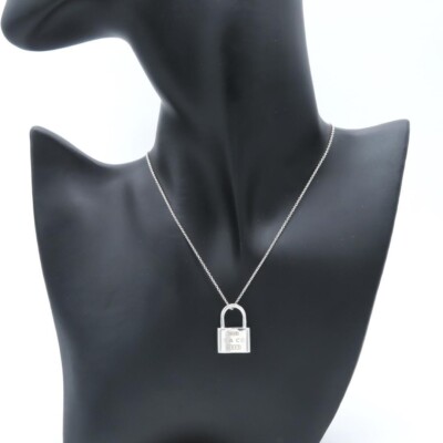 Tiffany & Co. 1837 Lock Padlock Necklace Pendant Sterling Silver