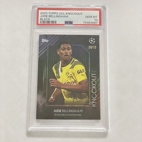 2023 Topps UCL Knockout Jude Bellingham Black /10 PSA Gem Mint 10