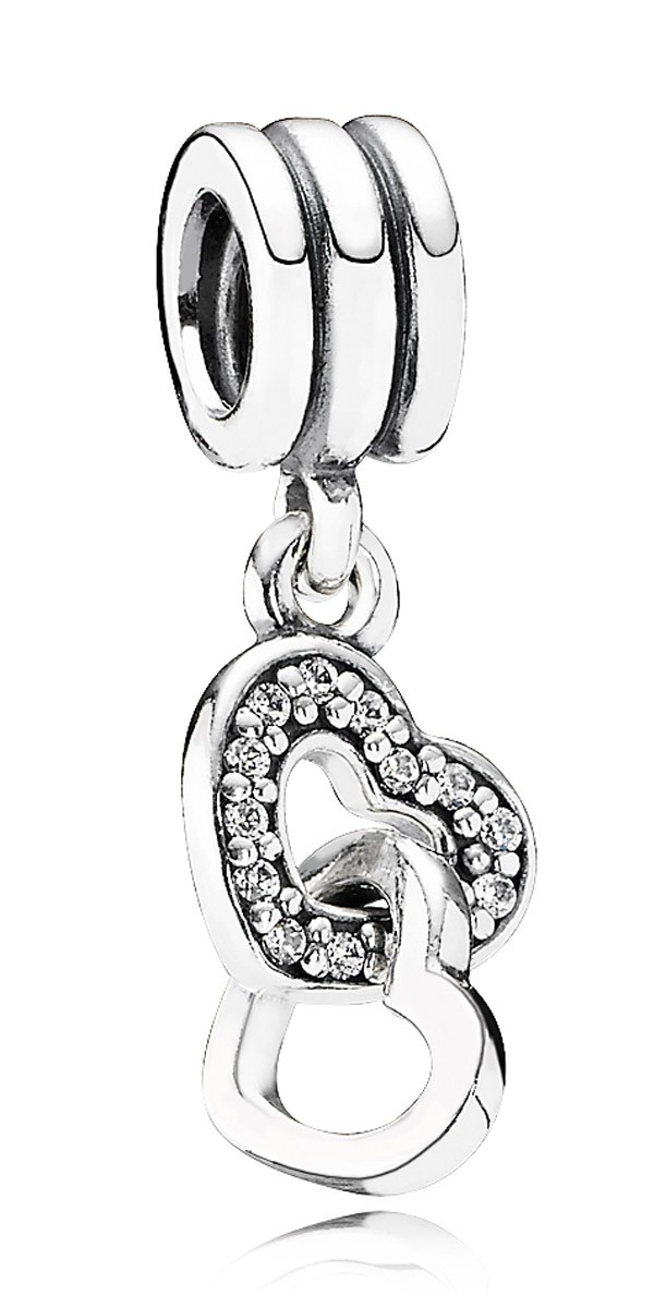 PANDORA Schmuck Charm-Anhnger Verschlungene Herzen 791242CZ 7490₽