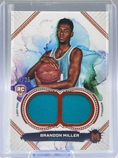 2023-24 Topps Motif Brandon Miller Rookie RC Dual Relic/Patch SP Orange 4/25 