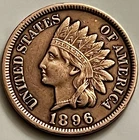 1896 Indian Head Cent Penny Near Uncirculated Sharp Strike JC1718