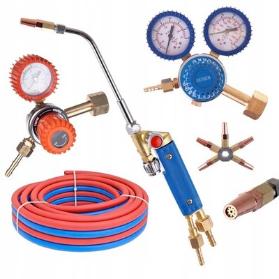 Propan/Sauerstoff Brenner Set - 5m + Reduzierstücke - TC Technic