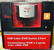 Brand New Rosewill RKV-2UC 2-Port USB Cable KVM Switch - Factory Sealed