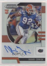 2020 Panini Prizm Draft Picks Rookies Silver Jabari Zuniga #210 Auto 03xg