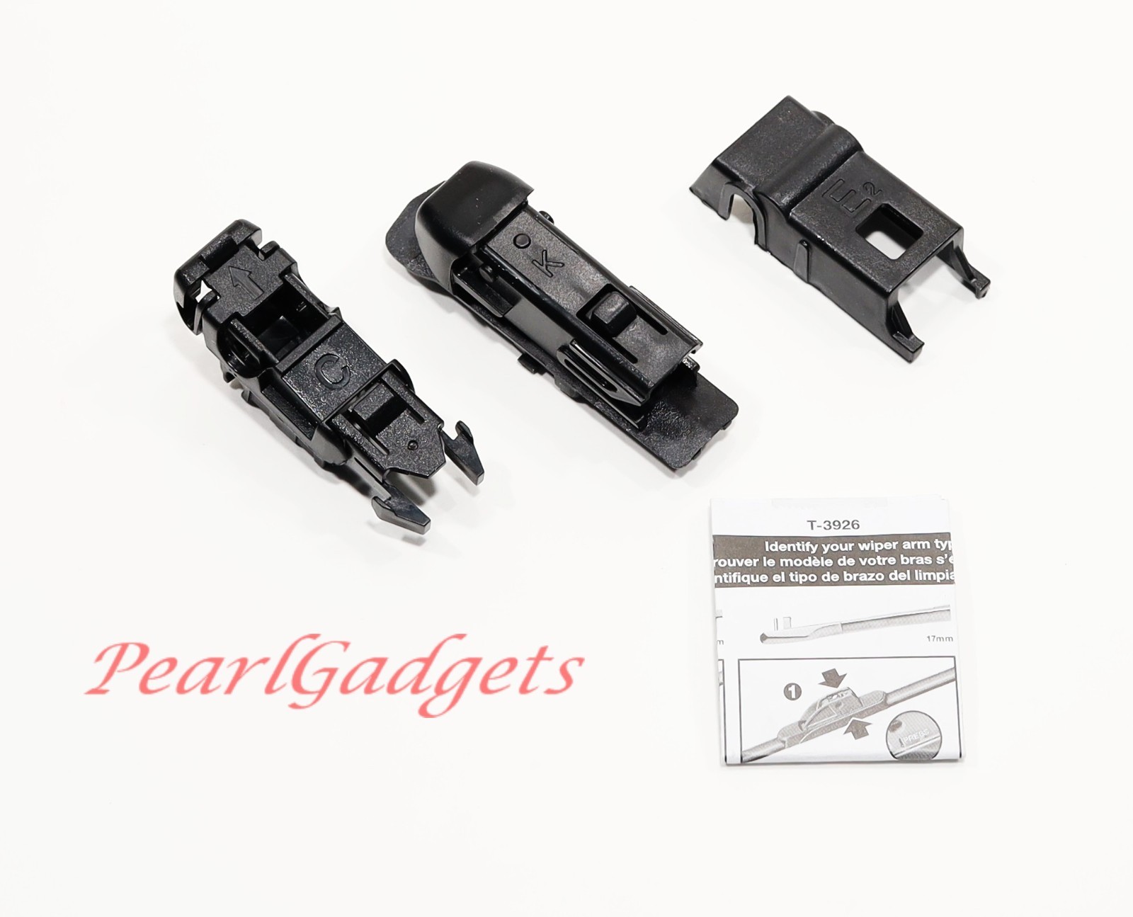 Michelin T-3926 Wiper Blade Connectors Clips  - C, K, E2 Connectors
