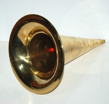 Tromba a Corno in Ottone per Fonografo Edison/Columbia – anche come paralume.