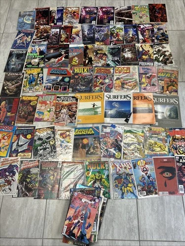 Lot of 102 Vintage & Modern Comics Hulk, Xmen, Shazam: Suicide Squad, Etc