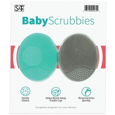 ST INC. Exfoliating and Massaging Cradle Cap Bath Brushes for Baby, Silicone ...