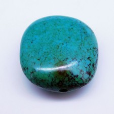Certified Natural Turquoise 31.50 Ct Pretty Blue Cabochon Loose Gemstone