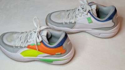 PUMA Court Rider Twofold Sneakers CHILD Size (6.5) Neon Multi-Colors #195659-01