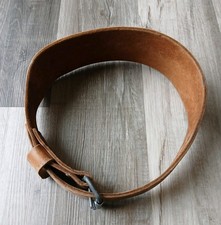 Vtg Altus Leather Weight-Lifting Belt Medium 28-34 - Double Pronged Buckle