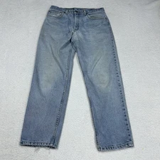 Vtg Levis 550 Jeans Mens Sz 33x29 USA Made Relaxed Fit Tapered Leg Actual 30x27