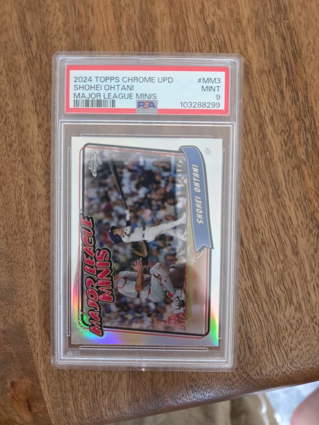 2024 TOPPS CHROME UPDATE SHOHEI OHTANI MAJOR LEAGUE MINIS #MM3 PSA 9 CASE HIT