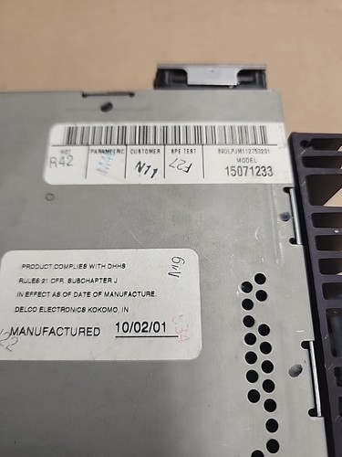 2002 Chevy AM/FM CD Delco Radio 15071233 OEM - Bild 2 von 6