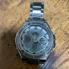 Casio G-Shock Quartz Watch Unisex Silver Band Waterproof Alarm