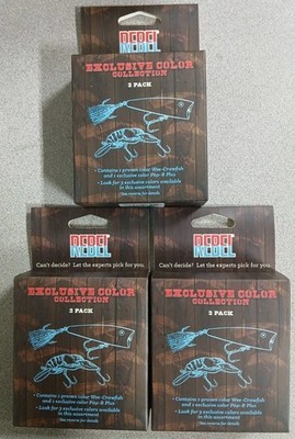 (3) Rebel Exclusive Collection. 2 Baits Per Box-3 Diff Exclusive Colors. Nice!!