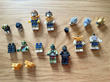 LEGO Legends of Chima Pacchetto Minifigure.  Alcuni completi, alcuni parziali e ricambi.