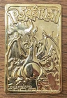 Charizard Pokemon 23K Gold Plated Trading Card Burger King 1999