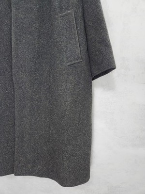 Vintage Burberry london gray wool and camel hair overcoat button