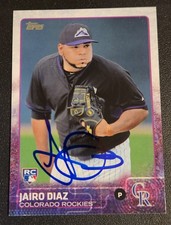 Jairo Diaz Autograph Signed 2015 Topps RC Colorado Rockies