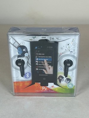 Samsung YP-P2 4GB Touchscreen MP3 MP4 Player Bluetooth FM Radio Neu/Versiegelt