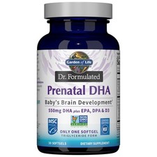 Garden of Life Dr. Formulated Prenatal DHA Fish Oil 500mg Triglyceride