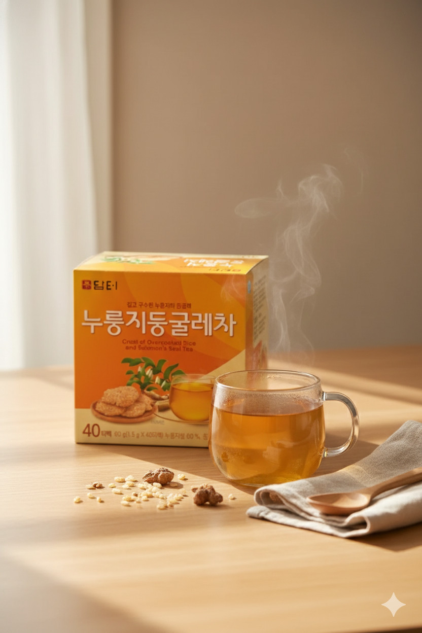 Damtuh Korean Roasted Rice & Solomon's Seal Tea 누룽지 둥굴래차 Traditional Herbal Tea
