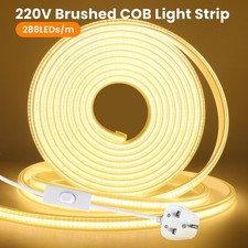 LED Strip Lights 220V Plug in Outdoor Waterproof IP67 Flexible Rope Tape Light
