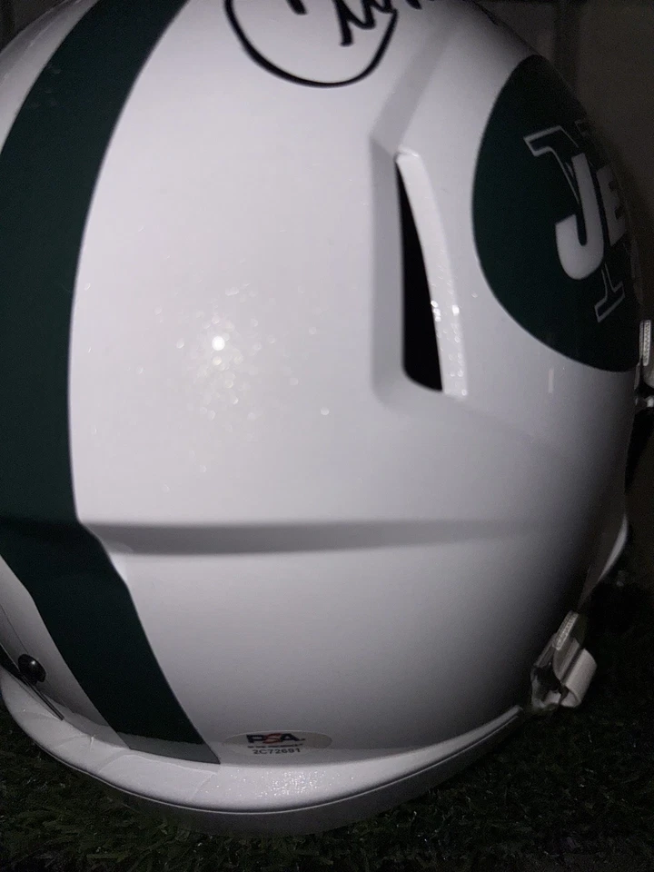 Casco réplica tamaño completo firmado/autografiado por Curtis Martin New York Jets PSA  Foto 4 de 4