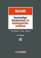 Einstweiliger Rechtsschutz Im Arbeitsgerichtsverfahren Michael H. Korinth