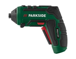Parkside Akku Schrauber 4V PAS 4 D7 USB C 15 tlg. Bit Set mit Akku&Ladegerät
