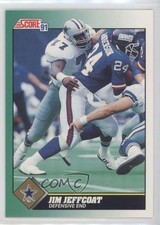 1991 Score Jim Jeffcoat #277 1t1