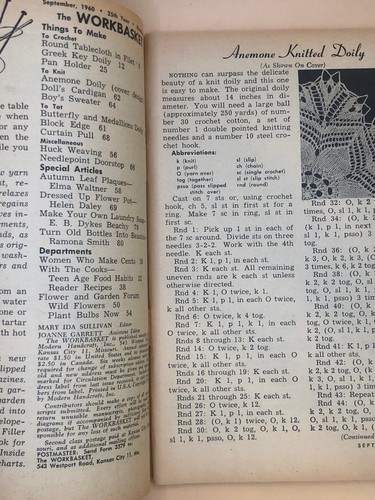 Workbasket Magazine 1960 ENTIRE YEAR 12 ISSUES CRAFTS CROCHET KNITTING VINTAGE - Picture 19 of 24