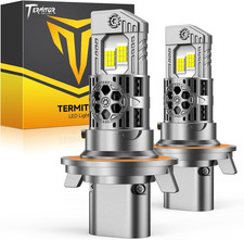 2026 Upgraded H13/9008 Light Bulbs High/Low Beam, 130,000LM 19X Brighter, 6500K