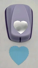 Marvy Uchida Paper Punch 2.75" Scalloped Heart Purple Scrapbook Crafts