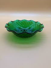 Vintage Anchor Hocking Emerald Green Glass Ru...