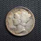 1916  ****MERCURY   HEAD  SILVER DIME - FREE SHIPPING! C2475