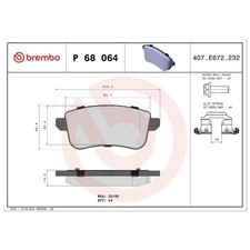Satz Bremsbeläge Bremsklötze hinten für Renault Talisman LP KP | 24476698
